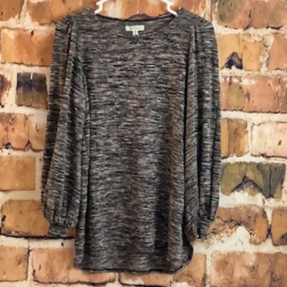 Max Studio Top, Black/Rose Gold, Size XS, NWT